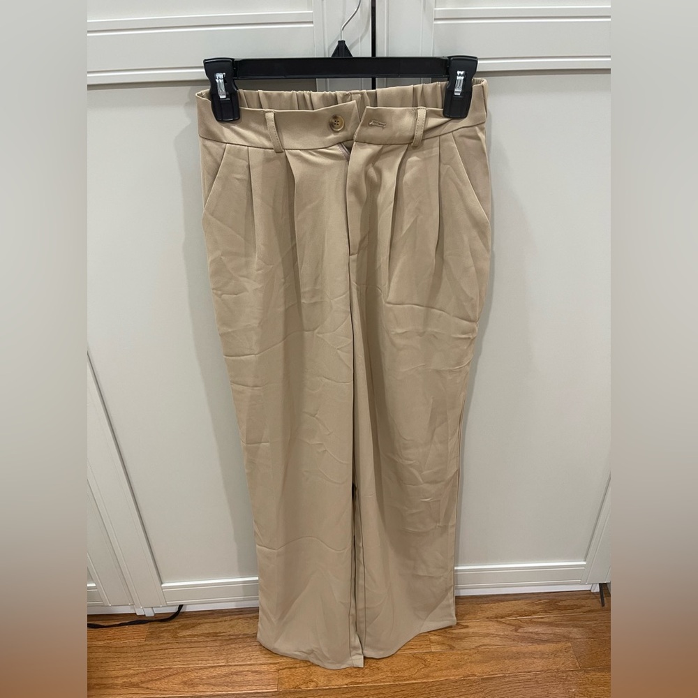 Elegant Tan Women's Trousers